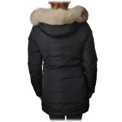 Peuterey Jackets-- Regina 3/4 Length Jacket with Hood - Blue - Jacket - Luxury Exclusive Collection - Avvenice