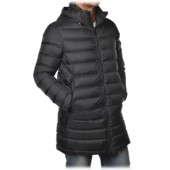 Peuterey Jackets-- Rubio Jacket 3/4 Model with Hood - Blue - Jacket - Luxury Exclusive Collection - Avvenice