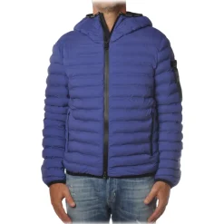 Peuterey Jackets-- Short Jacket with Contrasting Zip Juewas Model - Blue Royal - Jacket - Luxury Exclusive Collection - Avvenice