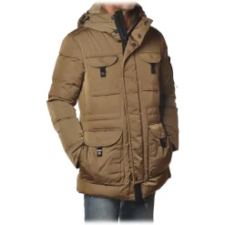 Peuterey Jackets-- SIba Jacket Elongated Model with Four Pockets - Military - Jacket - Luxury Exclusive Collection - Avvenice