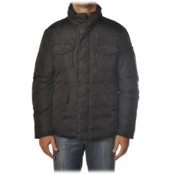 Peuterey Jackets-- Stripes Jacket Field Jacket Model - Black - Jacket - Luxury Exclusive Collection - Avvenice