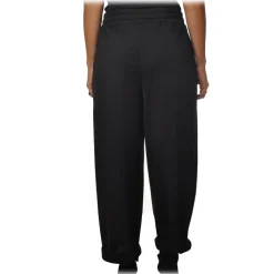 Peuterey Trousers-- Trousers in Suit Fabric with Elastic Waist - Black - Trousers - Luxury Exclusive Collection - Avvenice