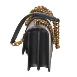Pinko Bags-- Bag Love Mini Icon Simply with Studs and Logo - Black - Bag - Made in Italy - Luxury Exclusive Collection - Avvenice