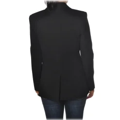Pinko Jackets-- Jacket  Fulmine4 with Jewel Buttons - Black - Jacket - Made in Italy - Luxury Exclusive Collection - Avvenice