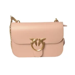 Pinko Bags-- Love Bell Simply Bag - Powder Pink - Bag - Made in Italy - Luxury Exclusive Collection - Avvenice