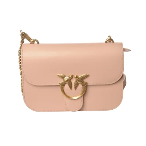 Pinko Bags-- Love Bell Simply Bag - Powder Pink - Bag - Made in Italy - Luxury Exclusive Collection - Avvenice
