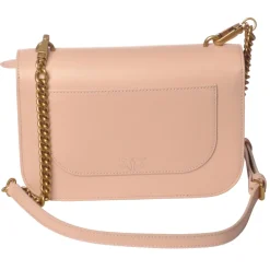 Pinko Bags-- Love Bell Simply Bag - Powder Pink - Bag - Made in Italy - Luxury Exclusive Collection - Avvenice