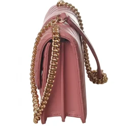 Pinko Bags-- Quilted Bag LoveClassicMix With Shoulder Chain and Logo - Pink - Bag - Made in Italy - Luxury Exclusive Collection - Avvenice