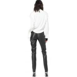 Pinko Shirts-- Ruffled Blouse - White - Shirts - Made in Italy - Luxury Exclusive Collection - Avvenice