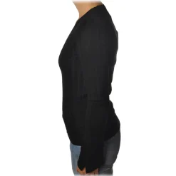 Pinko Knitwears-- Sweater Ecco V-neck in Wool - Black - Sweater - Made in Italy - Luxury Exclusive Collection - Avvenice