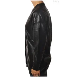 Pinko Knitwears-- Sweater Sebbene Oversized in Glossy Coated Effect - Black - Sweater - Made in Italy - Luxury Exclusive Collection - Avvenice