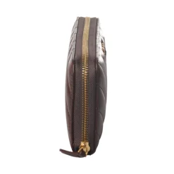 Pinko Wallets-- Wallet Ryder v Quilt in Leather with Logo - Bordeaux - Bag - Made in Italy - Luxury Exclusive Collection - Avvenice