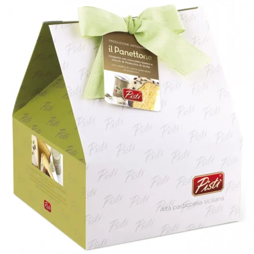 Pist\u00ec Sweets-Pistì - Artisan Panettone Pandorato Covered with White Chocolate and Pistachio Cream - Gift Shopper - Avvenice
