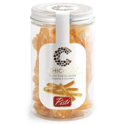 Pist\u00ec Sweets-Pistì - Chiccosi - Candied Orange Peel and Grain of Sugar Coating - Fine Pastry in Jar - Avvenice