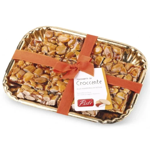 Pist\u00ec Sweets-Pistì - Crunchy Pieces with Sicilian Almond - Fine Pastry in Elegance Tray - Avvenice