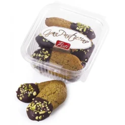 Pist\u00ec Sweets-Pistì - Kuki - Almond Sicilian Cookies with Pistachio and Dark Chocolate 70 % - Fine Pastry in Open and Close Box - Avvenice