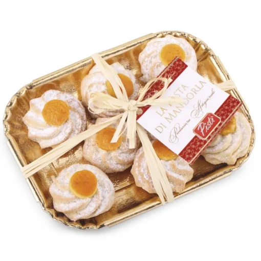Pist\u00ec Sweets-Pistì - Sicilian Almond Paste with Orange - Fine Pastry in Elegance Tray - Avvenice
