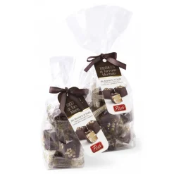Pist\u00ec Sweets-Pistì - Soft Nougat Chunks with Sicilian Almond Covered with Dark Chocolate - Fine Pastry in Envelope with Bow - 200 g - Avvenice