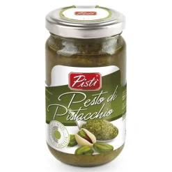 Pist\u00ec Preserved Foods-Pistì - Spreadable Pistachio Pesto - Bronte Sicily - Artisan Pesto - In Basic Glass Jar - 190 g - Avvenice