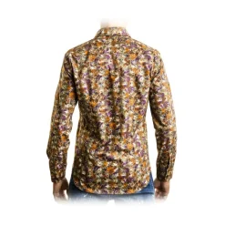 Poggianti 1958 Shirts-Poggianti 1985 - Checked Pattern Shirt - Handmade in Italy - New Luxury Exclusive Collection - Avvenice