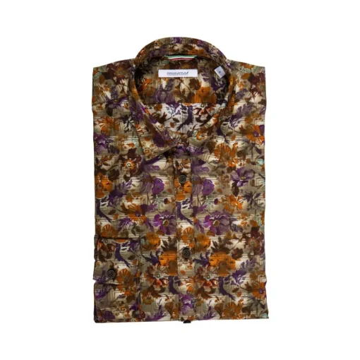 Poggianti 1958 Shirts-Poggianti 1985 - Checked Pattern Shirt - Handmade in Italy - New Luxury Exclusive Collection - Avvenice