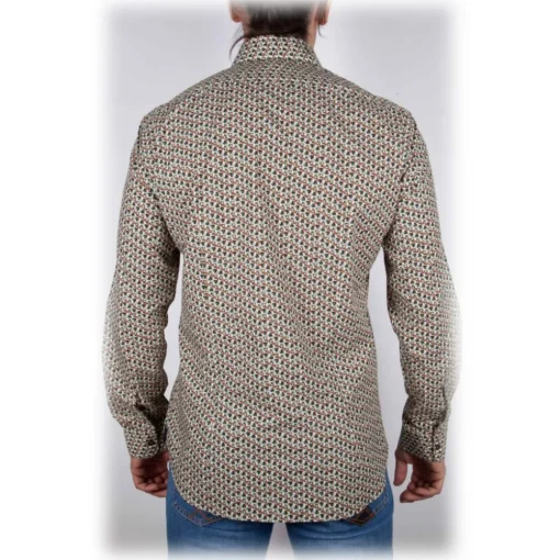 Poggianti 1958 Shirts-Poggianti 1985 - Fancy French Collar Shirt - Handmade in Italy - New Luxury Exclusive Collection - Avvenice