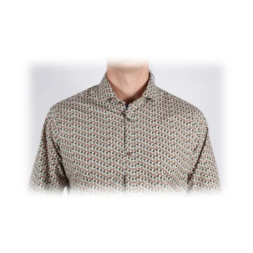Poggianti 1958 Shirts-Poggianti 1985 - Fancy French Collar Shirt - Handmade in Italy - New Luxury Exclusive Collection - Avvenice