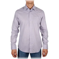 Poggianti 1958 Shirts-Poggianti 1985 - Fancy French Collar Shirt - Handmade in Italy - New Luxury Exclusive Collection - Avvenice