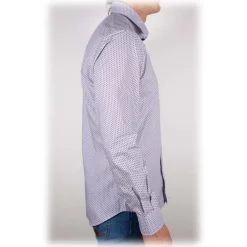 Poggianti 1958 Shirts-Poggianti 1985 - Fancy French Collar Shirt - Handmade in Italy - New Luxury Exclusive Collection - Avvenice