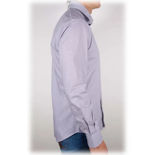 Poggianti 1958 Shirts-Poggianti 1985 - Fancy French Collar Shirt - Handmade in Italy - New Luxury Exclusive Collection - Avvenice