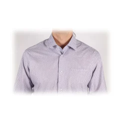 Poggianti 1958 Shirts-Poggianti 1985 - Fancy French Collar Shirt - Handmade in Italy - New Luxury Exclusive Collection - Avvenice