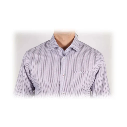 Poggianti 1958 Shirts-Poggianti 1985 - Fancy French Collar Shirt - Handmade in Italy - New Luxury Exclusive Collection - Avvenice