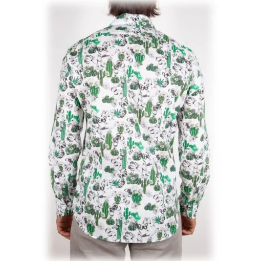 Poggianti 1958 Shirts-Poggianti 1985 - French Collar Fancy Shirt - Handmade in Italy - New Luxury Exclusive Collection - Avvenice