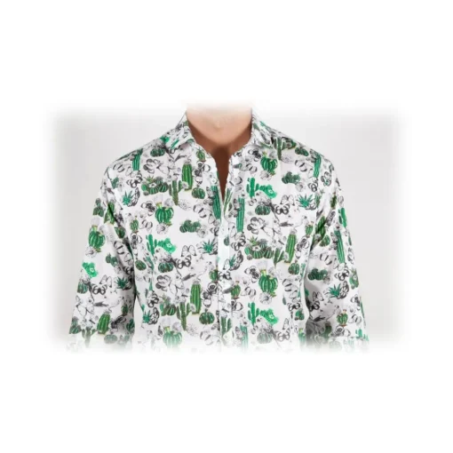 Poggianti 1958 Shirts-Poggianti 1985 - French Collar Fancy Shirt - Handmade in Italy - New Luxury Exclusive Collection - Avvenice