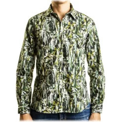 Poggianti 1958 Shirts-Poggianti 1985 - Small Collar Patterned Shirt - Handmade in Italy - New Luxury Exclusive Collection - Avvenice