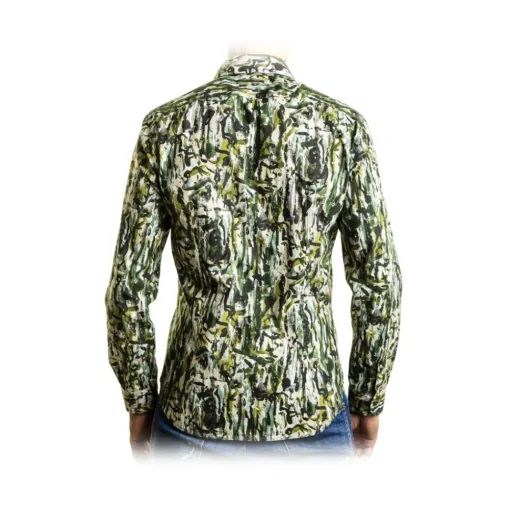 Poggianti 1958 Shirts-Poggianti 1985 - Small Collar Patterned Shirt - Handmade in Italy - New Luxury Exclusive Collection - Avvenice