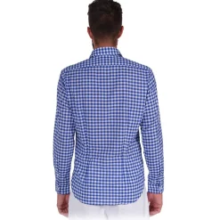 Poggianti 1958 Shirts-Poggianti 1985 - Soft Collar Check Shirt - Handmade in Italy - New Luxury Exclusive Collection - Avvenice