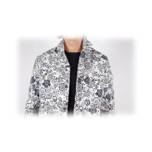 Poggianti 1958 Shirts-Poggianti 1985 - Soft Collar Patterned Shirt - Handmade in Italy - New Luxury Exclusive Collection - Avvenice