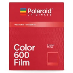Polaroid Originals Photo & Video-- Color Film for 600 - Metallic Red Frame - Film for 600 Cameras - OneStep 2 - Avvenice