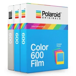 Polaroid Originals Photo & Video-- Tripe Pack Film for 600 Rainbow - Color Frame - Film for 600 Cameras - OneStep 2 - Avvenice