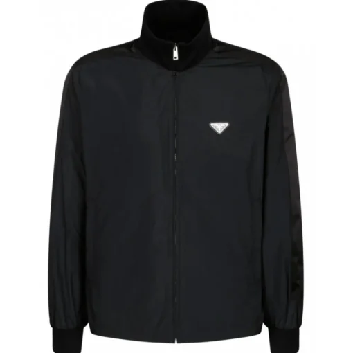 Prada Jackets-- Black Blouson Jacket - Exclusive Luxury Collection - Avvenice