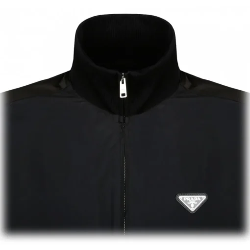 Prada Jackets-- Black Blouson Jacket - Exclusive Luxury Collection - Avvenice