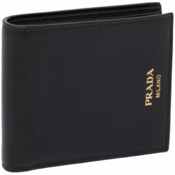 Prada Wallets-- Black Leather Wallet - Exclusive Luxury Collection - Avvenice
