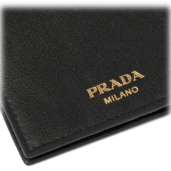 Prada Wallets-- Black Leather Wallet - Exclusive Luxury Collection - Avvenice