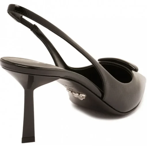 Prada Shoes-- Black Saffiano Leather Pumps - Exclusive Luxury Collection - Avvenice