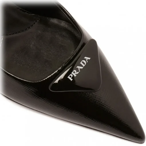 Prada Shoes-- Black Saffiano Leather Pumps - Exclusive Luxury Collection - Avvenice