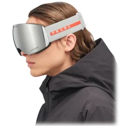 Prada Eyewear Sunglasses & Eyewear|Ski Googles-Prada - Oakley Snow Goggle - Grey Mirror - Prada Collection - Sunglasses - - Avvenice