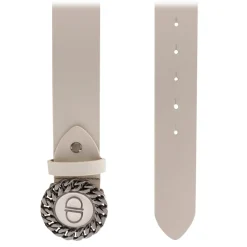 Priscilla Dinamo Belts-- Great Hug - Ivory - Belt - Made in Italy - Luxury Exclusive Collection - Avvenice