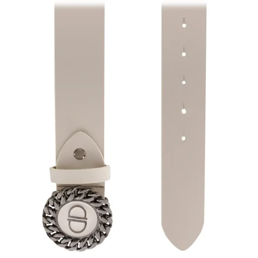 Priscilla Dinamo Belts-- Great Hug - Ivory - Belt - Made in Italy - Luxury Exclusive Collection - Avvenice