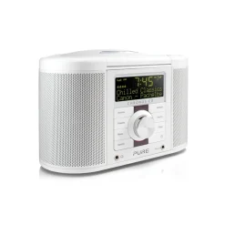 Pure Audio-- Chronos CD Series 2 - White - Digital and FM clock radio with CD - High Quality Digital Radio - Avvenice